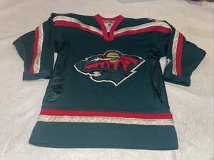 Youth L/xl Minnesota Wild Koho Jersey clean Vintage Green 90s NHL Sewn Crest